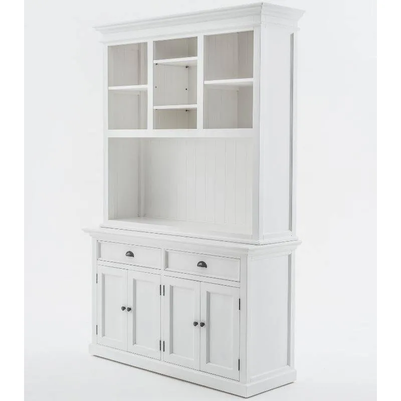 Halifax Large White Buffet Hutch Unit