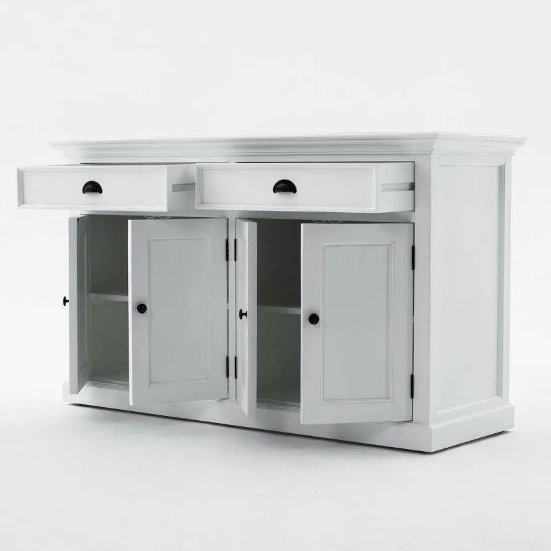 Halifax Large White Buffet Hutch Unit