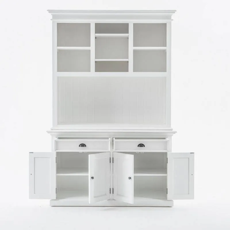 Halifax Large White Buffet Hutch Unit