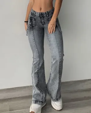 High-Rise Hip-Lifting Skinny Flared Jeans