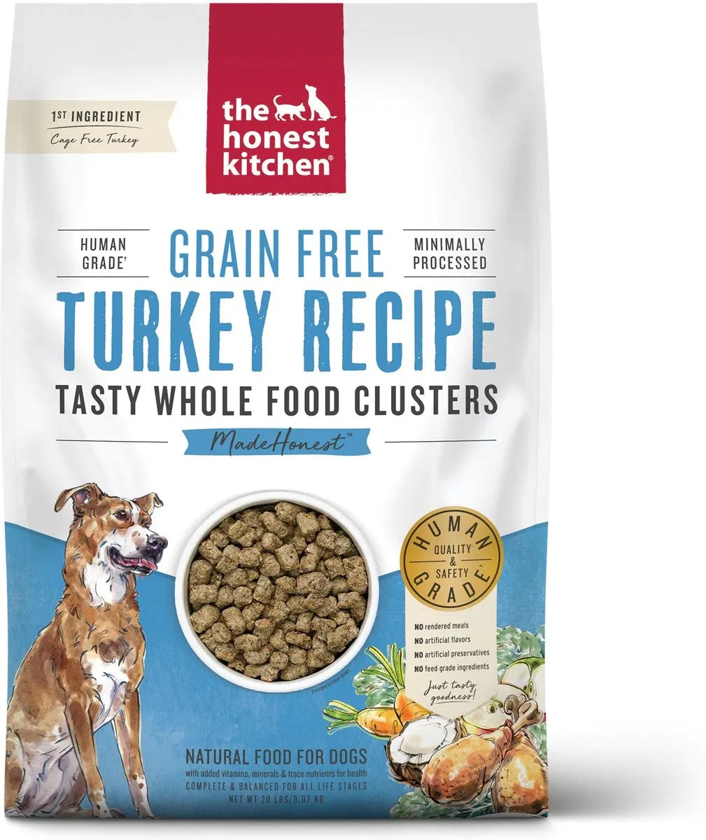 Honest Kitchen Grain-Free Turkey Whole Food Clusters Dry Dog Food