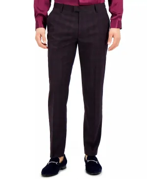 INC International Concepts Men's Jace Slim Fit Pants Blue Red Combo 29 x 32