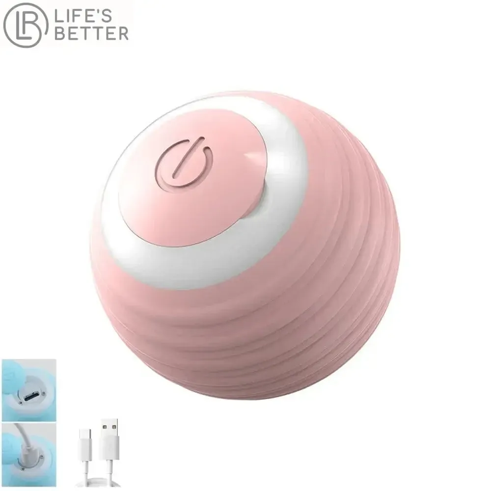 Interactive Electric  - Cat Toy – USB Charging Smart Rolling Spin Ball