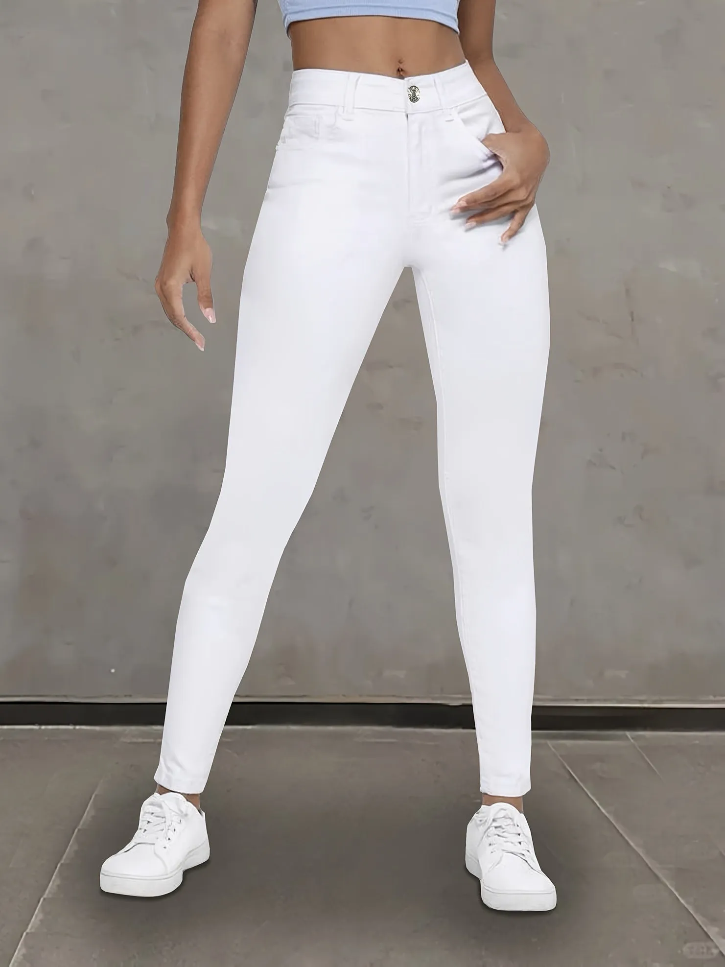 Ivyshape | Casual Stretch Fitted Jeans for Women