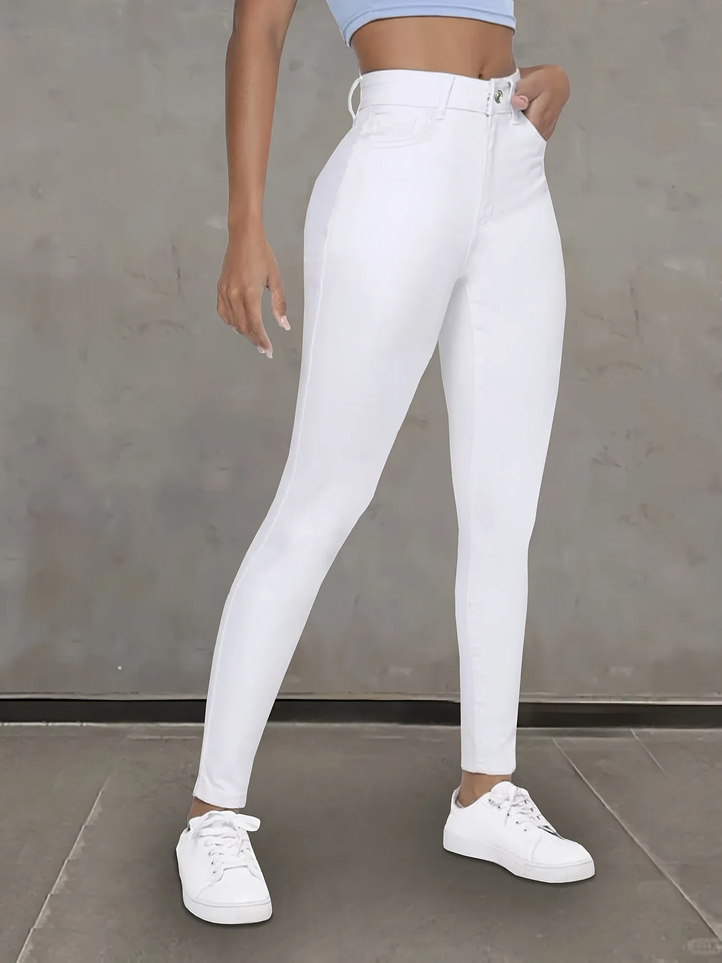 Ivyshape | Casual Stretch Fitted Jeans for Women