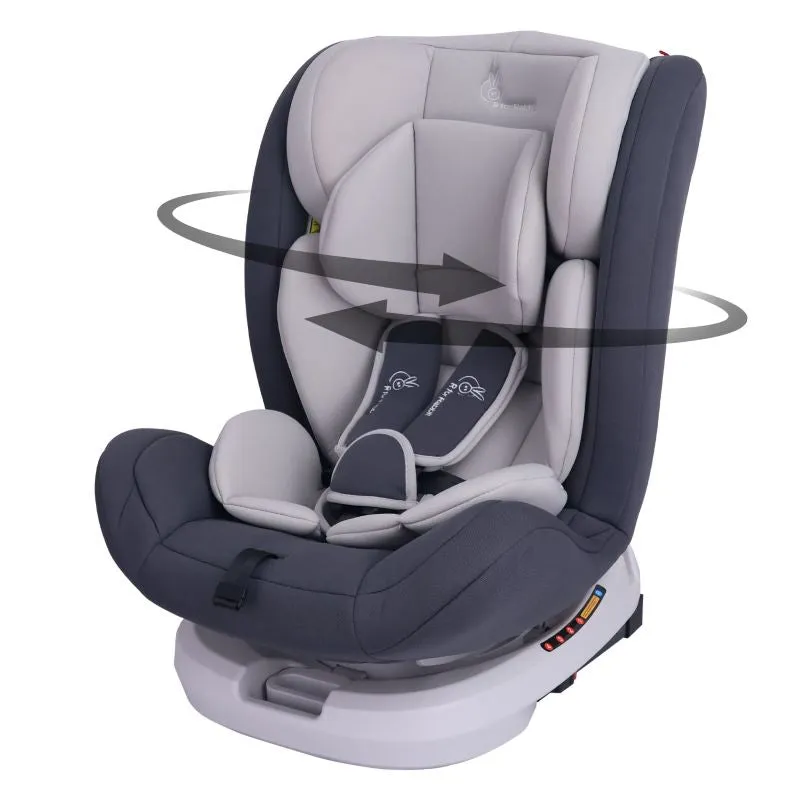 Jack N Jill Grand ISOFIX Car Seat for kids 0-12 Years Safety Certified, 5-Point Safety Harness, Removable Seat Cover, Adjustable Head Rest