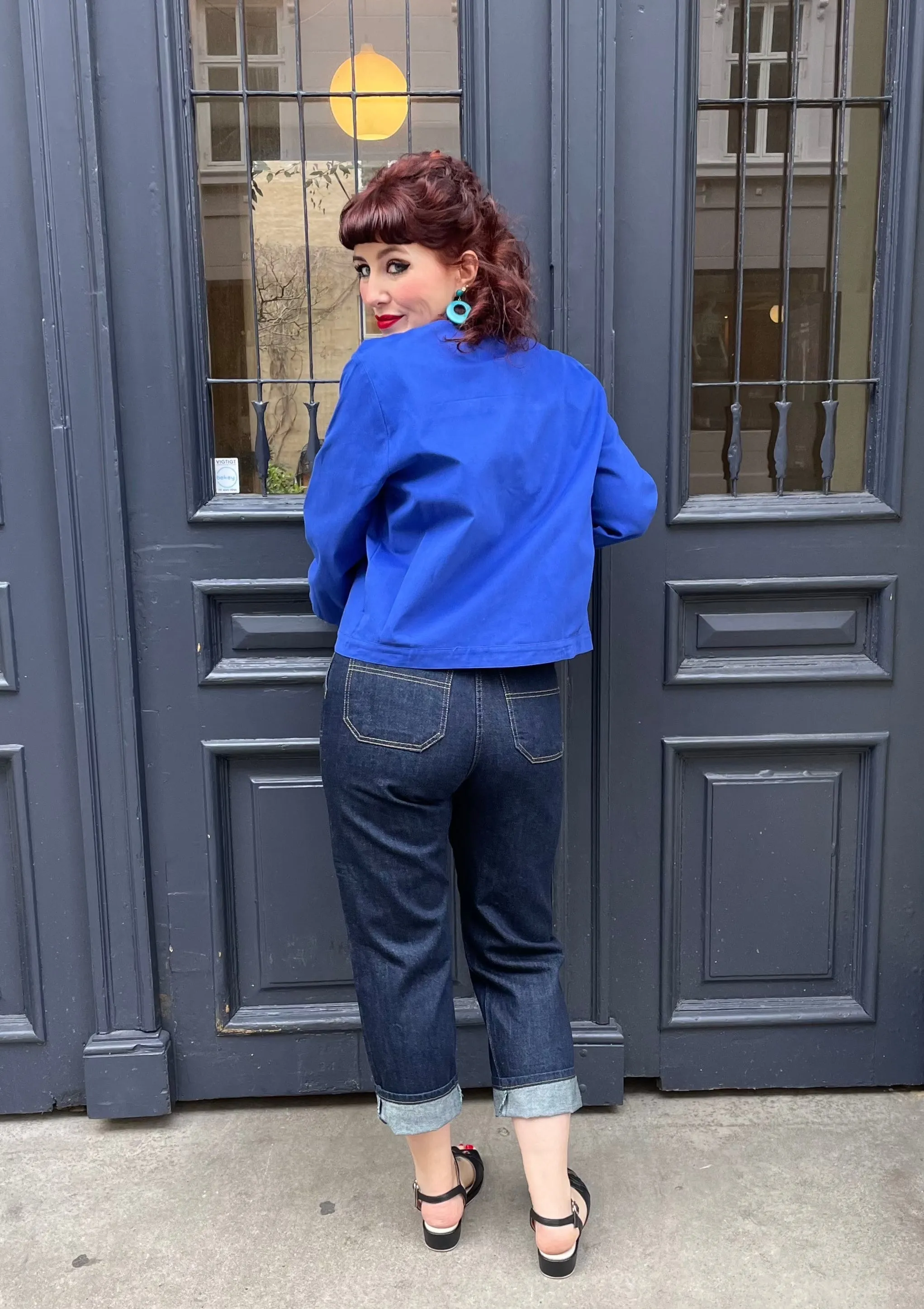 Jeanies Pedal-Pusher jeans i højtaljet 50'er look