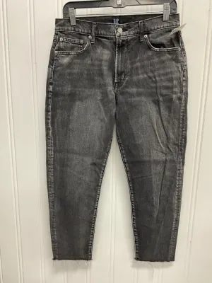 Jeans Straight By Gap In Black, Size:10