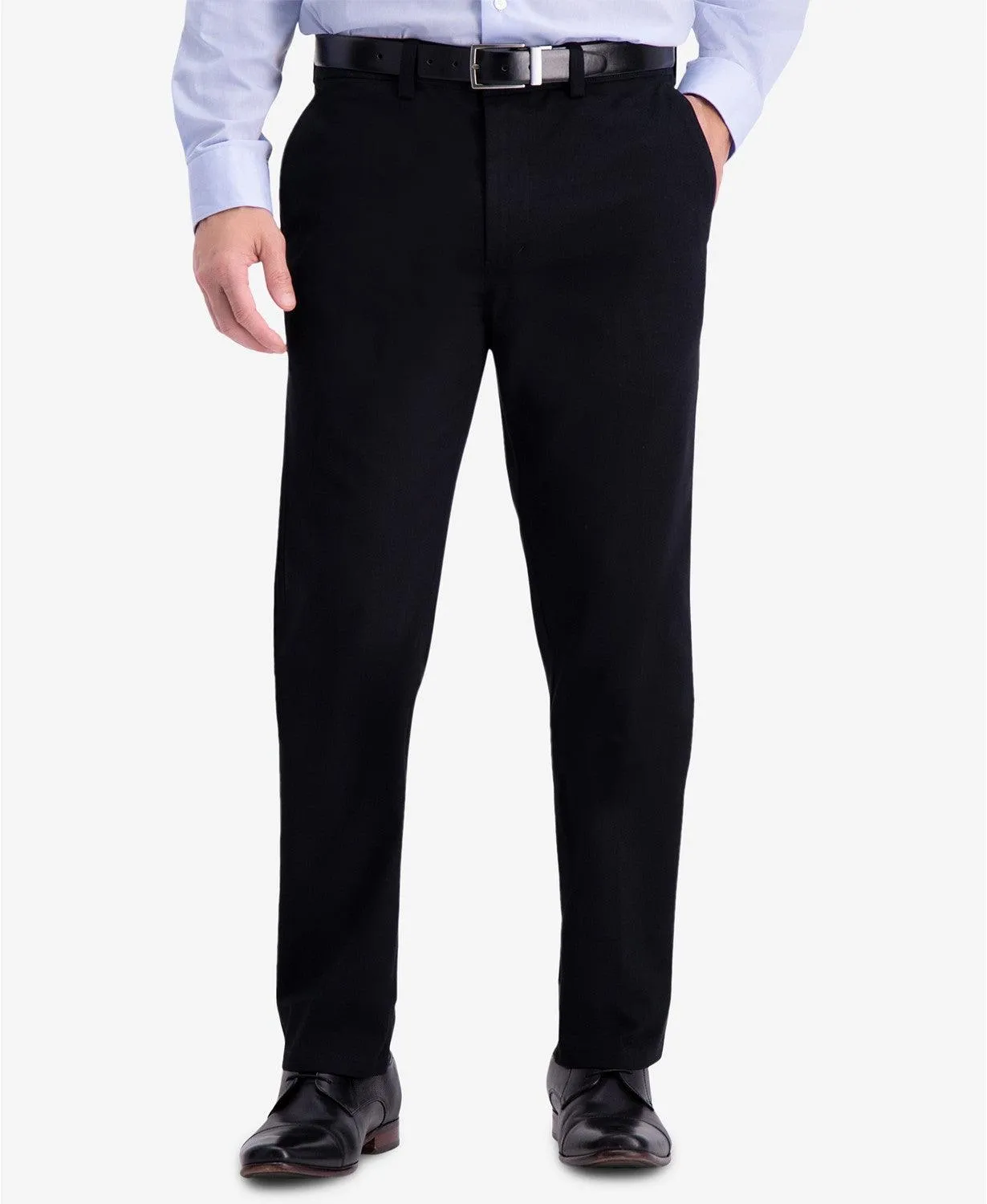 Kenneth Cole Reaction Mens  fit Dress Pants 30 / 30 Black Solid