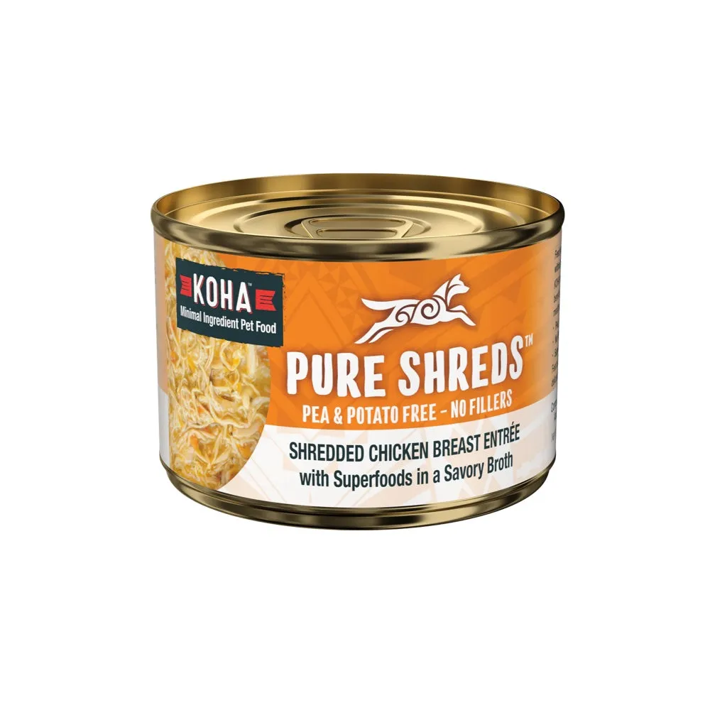 KOHA Pure Shreds Shredded Chicken Breast Entrée