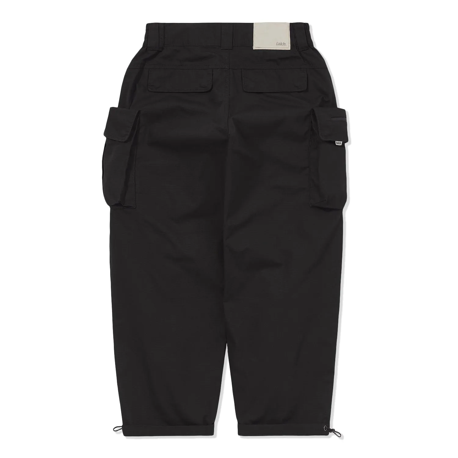 LAKH Men Ten Pockets Cargo PR Black