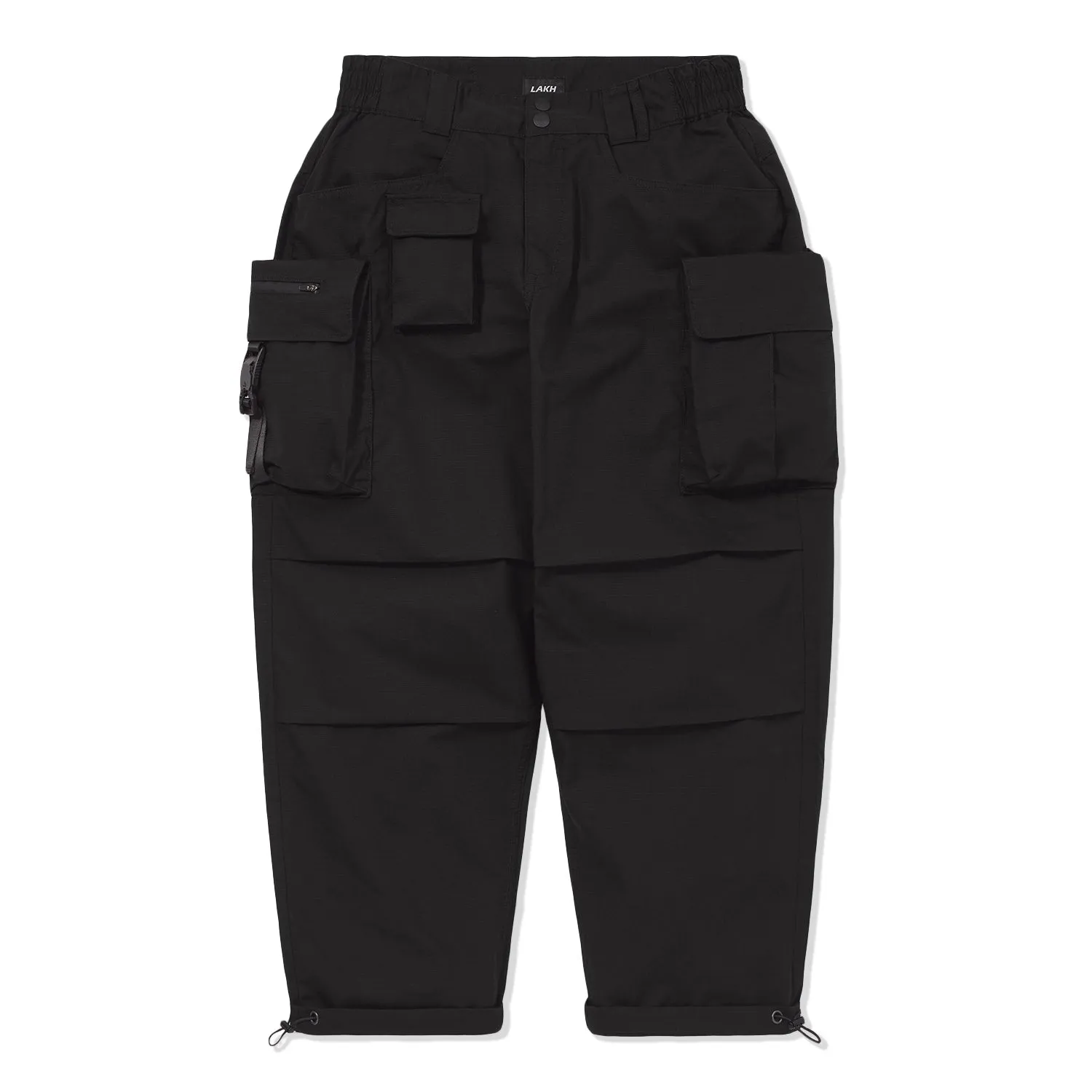 LAKH Men Ten Pockets Cargo PR Black