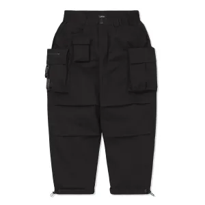 LAKH Men Ten Pockets Cargo PR Black