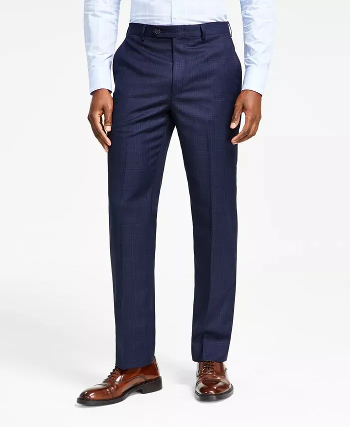 Lauren Ralph Lauren Mens Classic fit Dress Pants 34 / 30 Blue Plaid Stretch