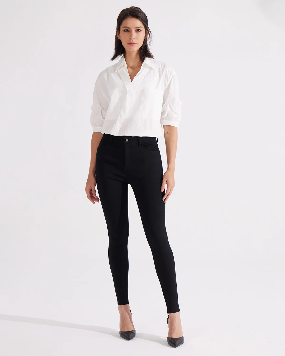Libin Women's 28" 4-Way Stretch Skinny-Leg Casual Pants