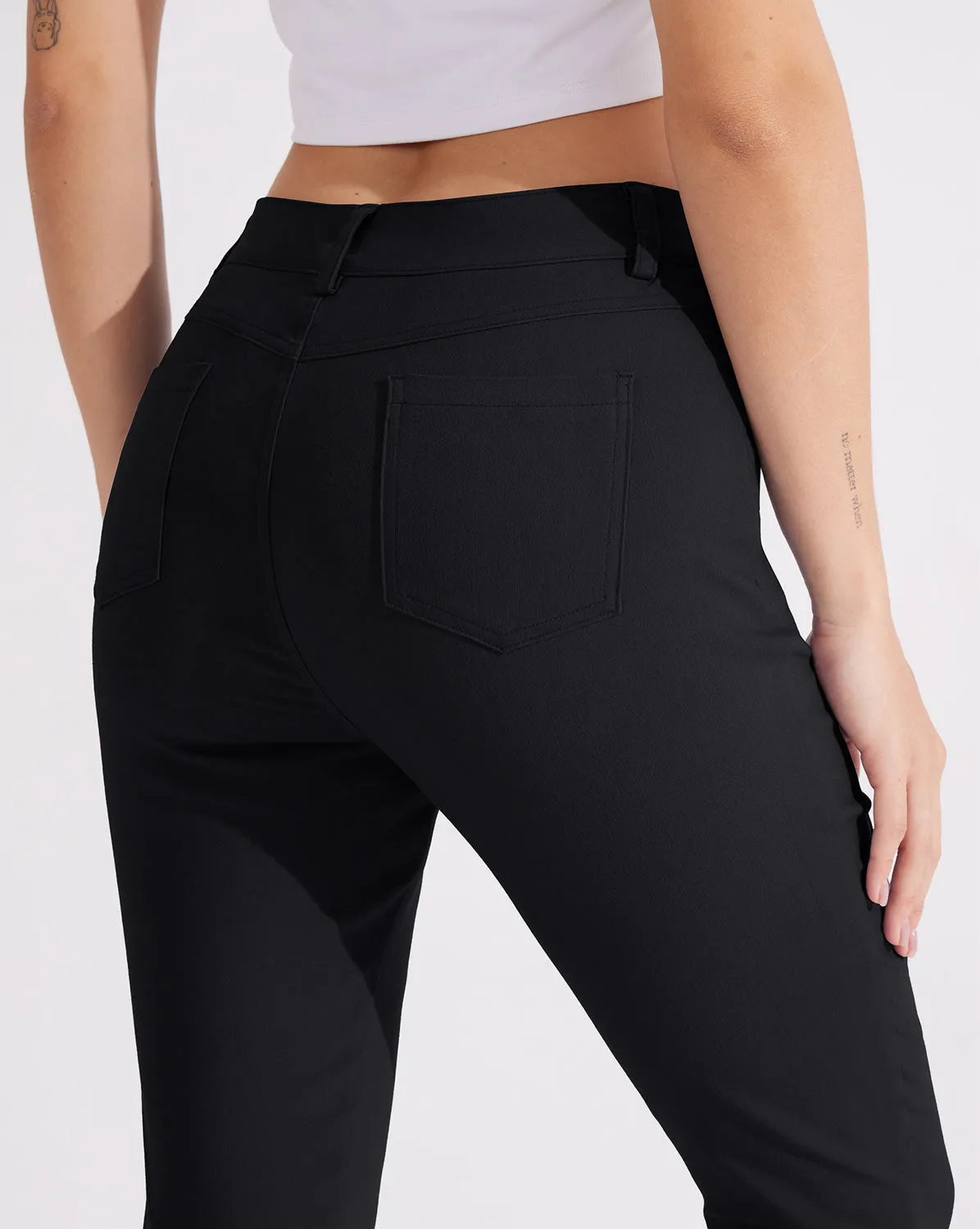 Libin Women's 28" 4-Way Stretch Skinny-Leg Casual Pants