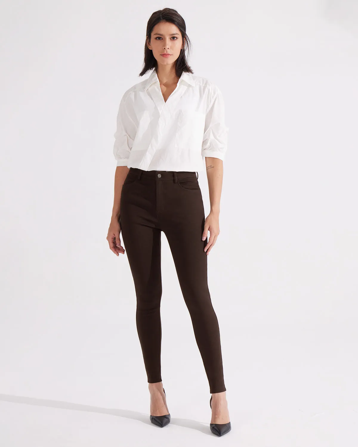 Libin Women's 28" 4-Way Stretch Skinny-Leg Casual Pants
