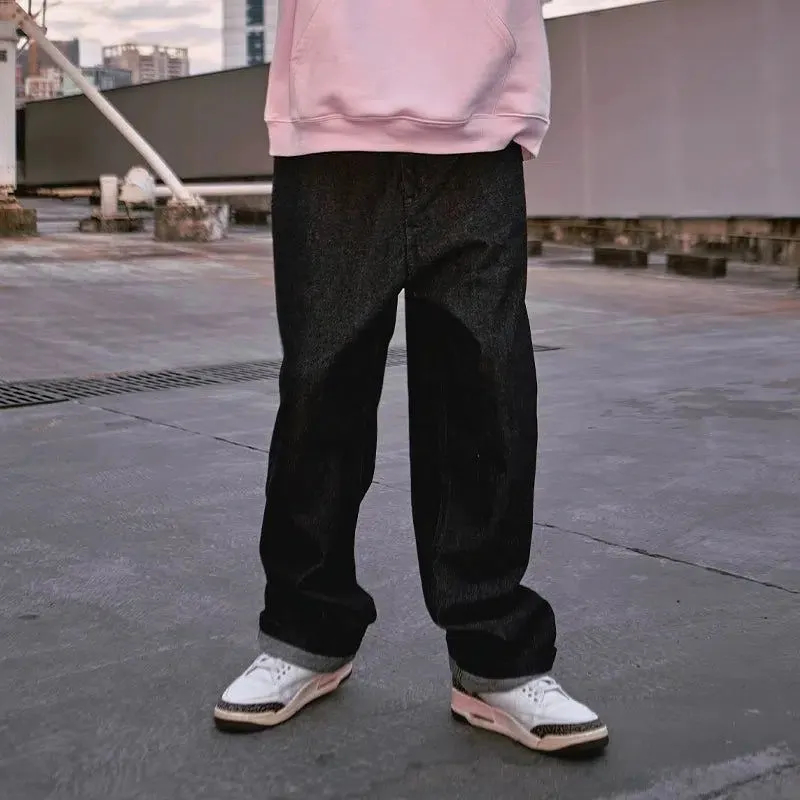 Loose Fit Jeans With Vintage Look