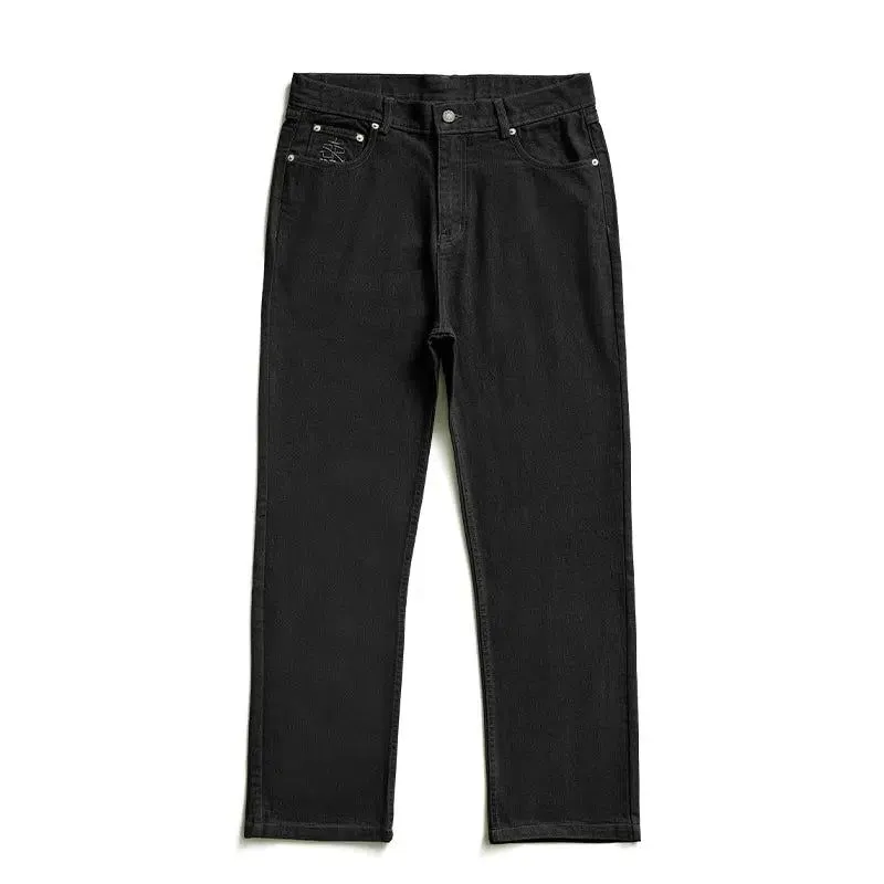 Loose Fit Jeans With Vintage Look