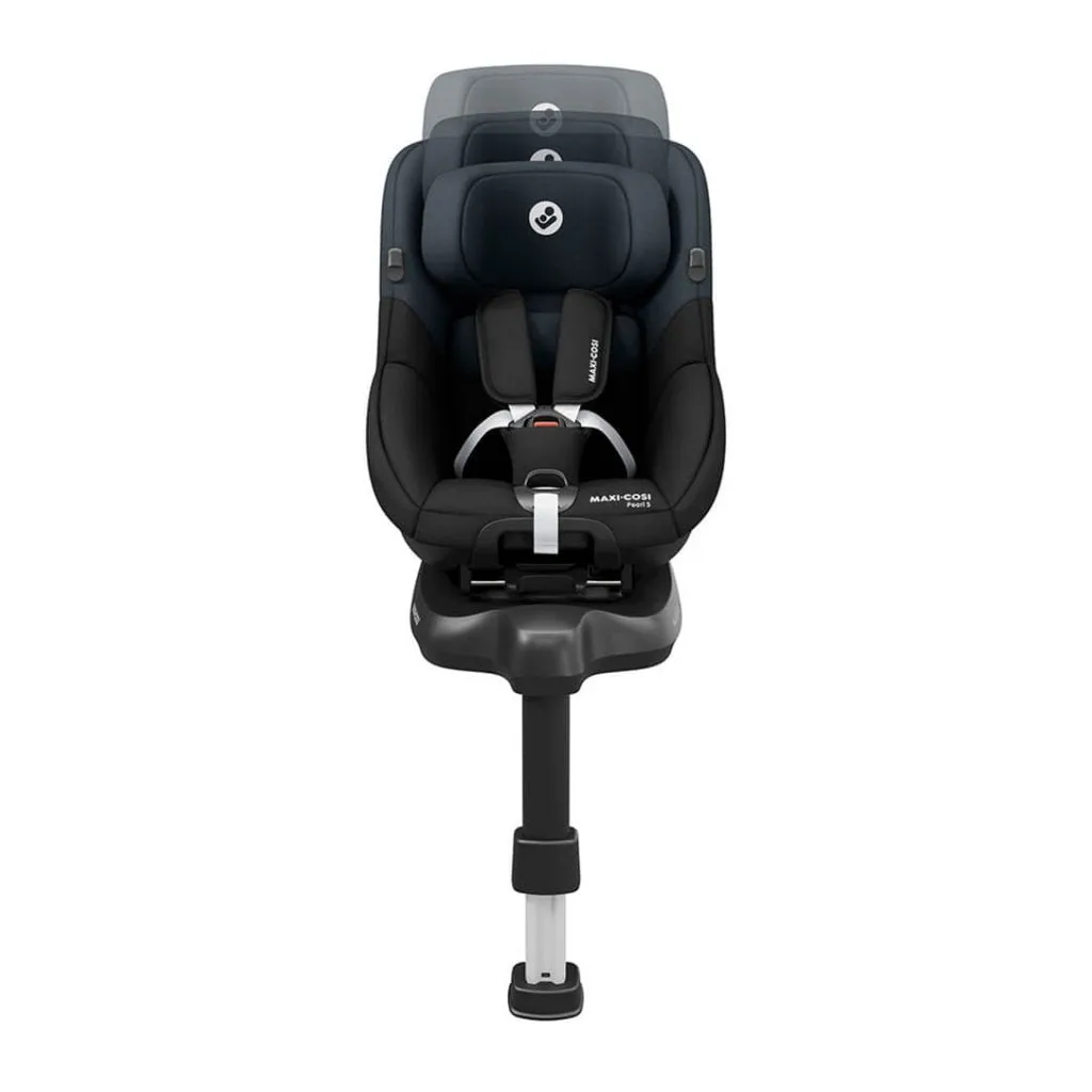MAXI COSI Pebble S & Pearl S Family Kit Car Seat Travel System - Tonal Black