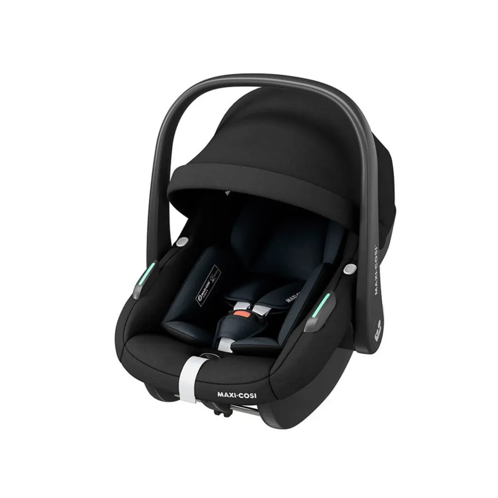 MAXI COSI Pebble S & Pearl S Family Kit Car Seat Travel System - Tonal Black