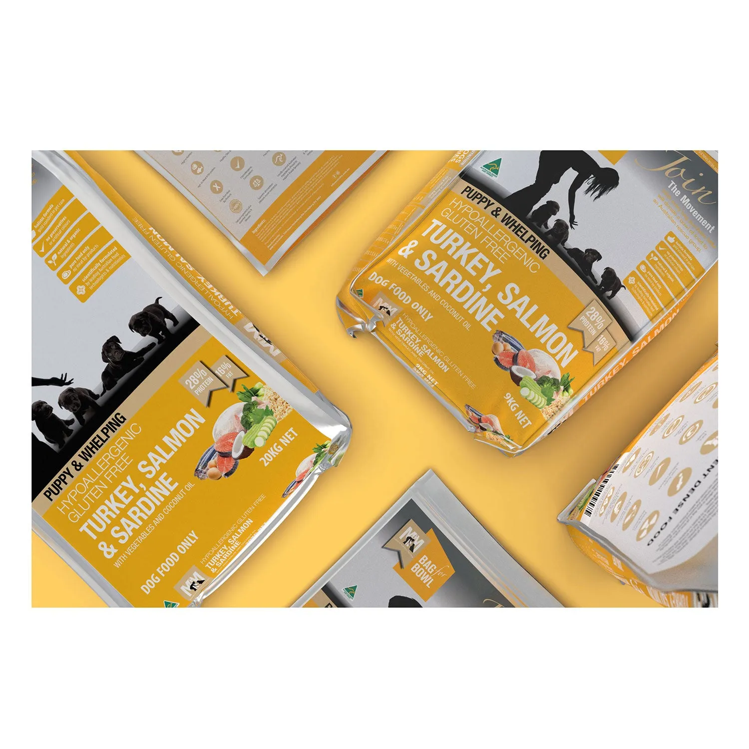 Meals for Mutts Turkey, Salmon & Sardine Puppy Dry Dog Food