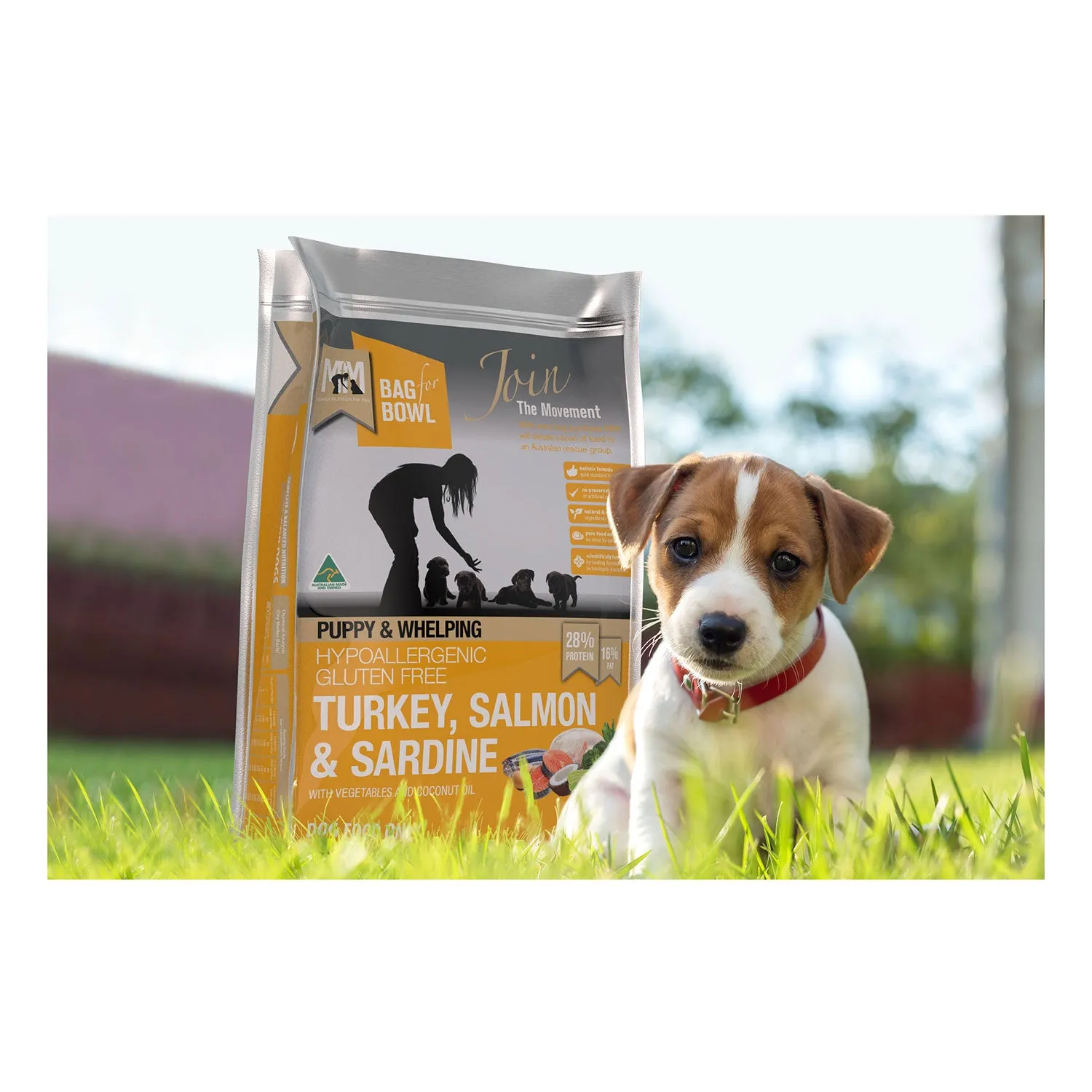 Meals for Mutts Turkey, Salmon & Sardine Puppy Dry Dog Food