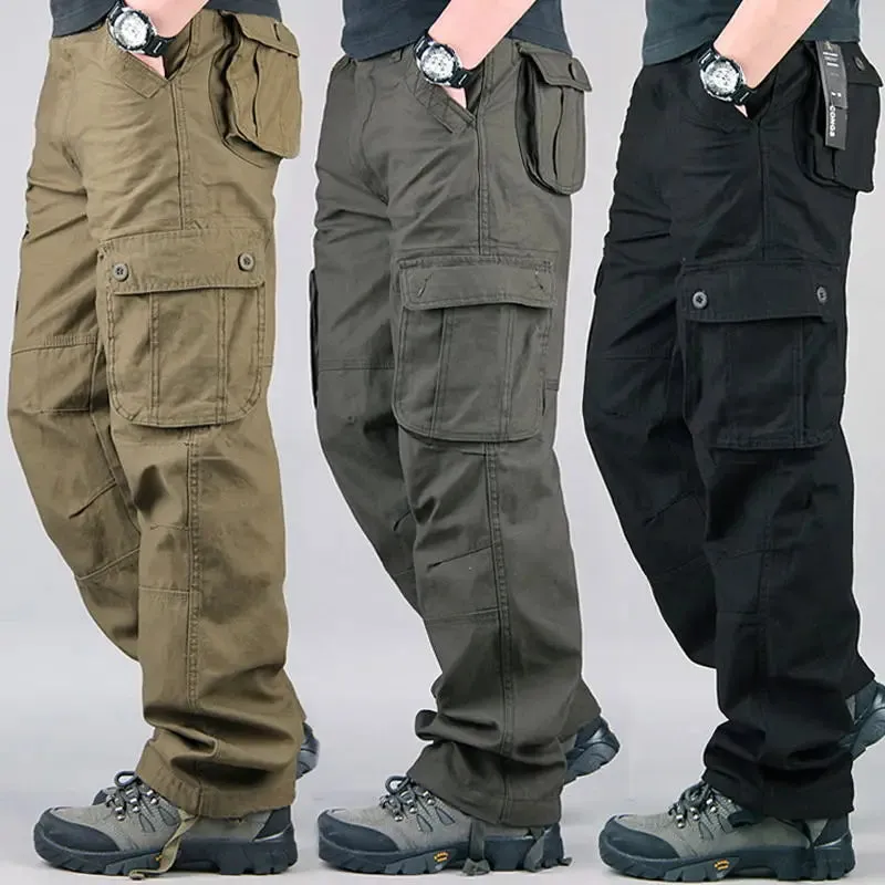 Men Tactical Cargo Camo Hiking Pants