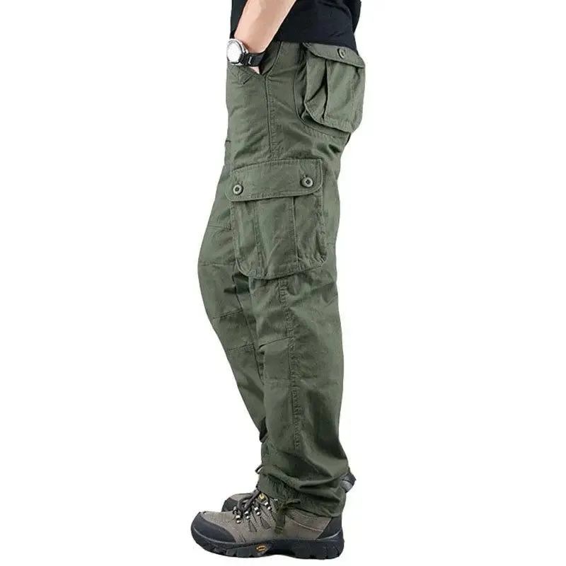 Men Tactical Cargo Camo Hiking Pants
