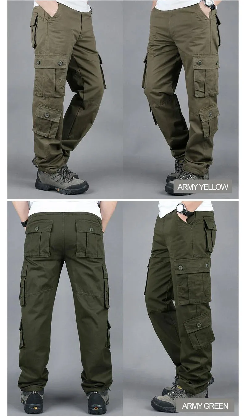 Men Tactical Cargo Camo Hiking Pants