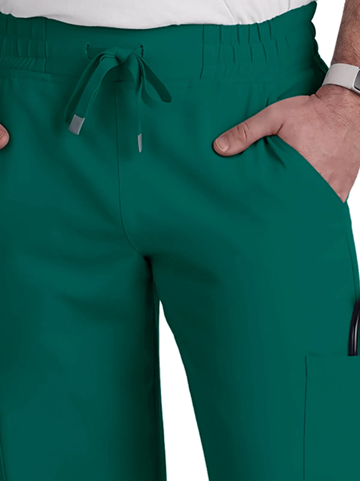 Men's 6-Pocket Drawstring Elastic Waist Neuro Pant - C601 - Hunter