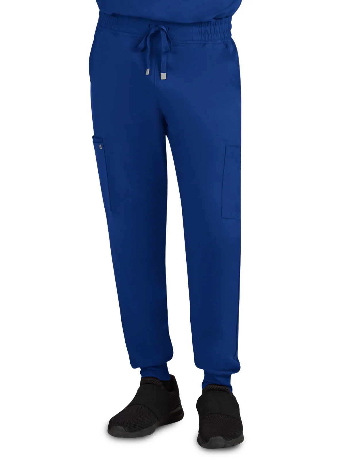 Men's Drawstring Elastic Waist Connective Jogger Pant - C600 - Galaxy