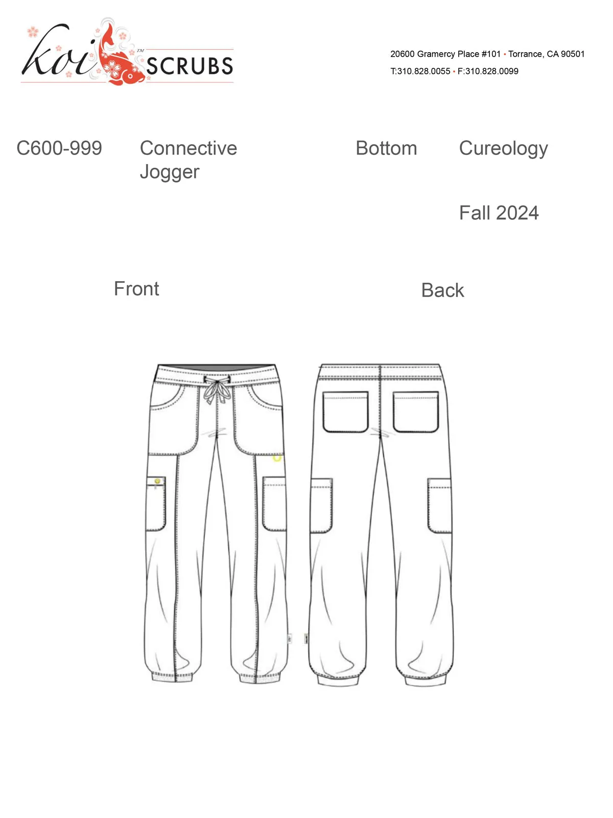 Men's Drawstring Elastic Waist Connective Jogger Pant - C600 - Hunter
