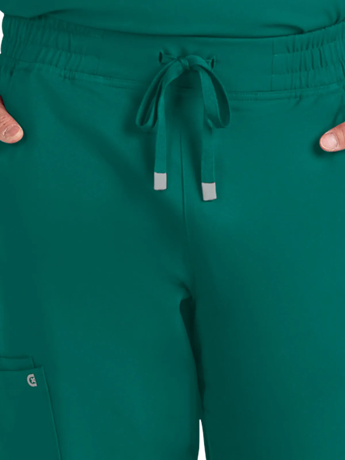 Men's Drawstring Elastic Waist Connective Jogger Pant - C600 - Hunter