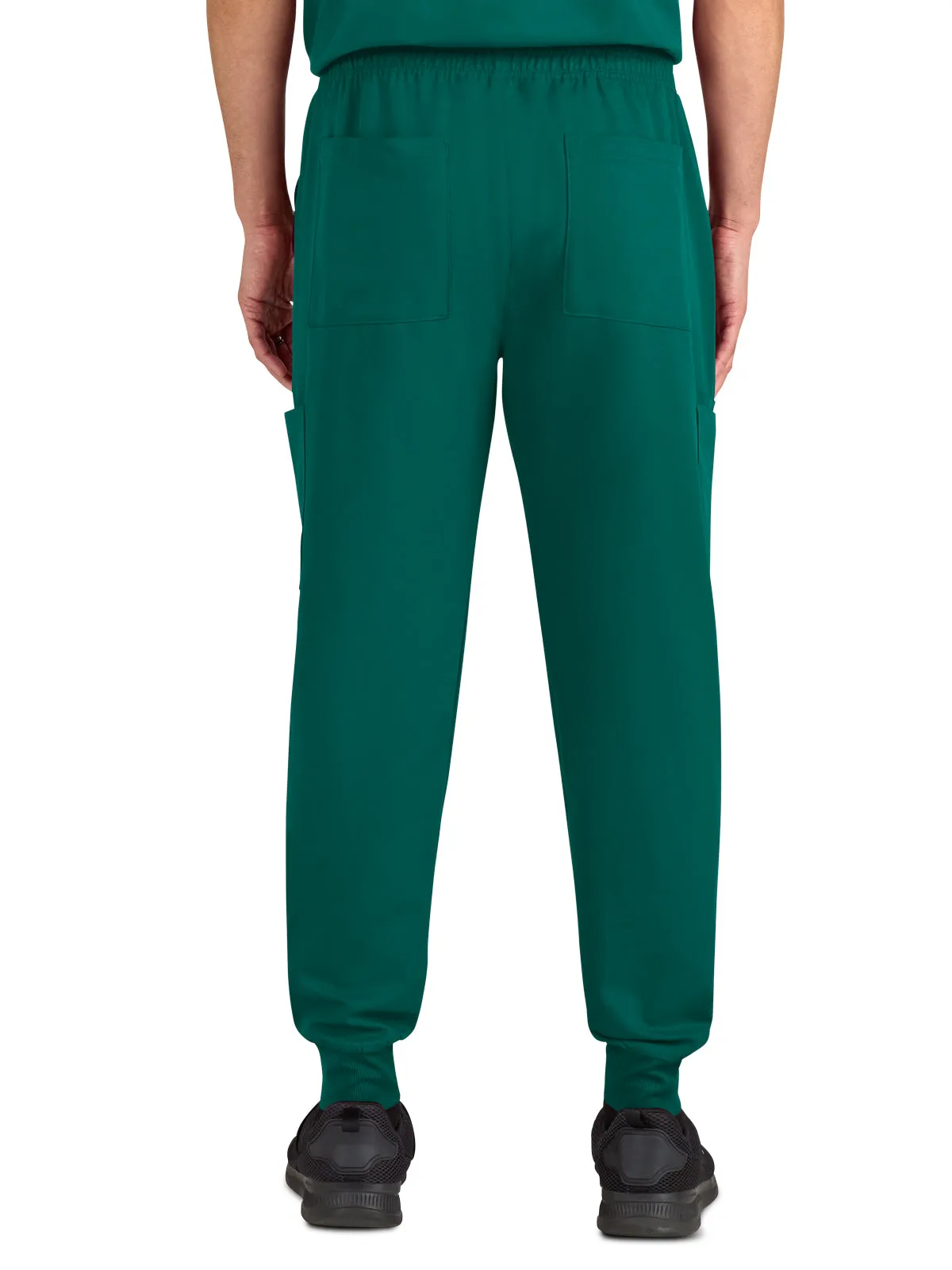 Men's Drawstring Elastic Waist Connective Jogger Pant - C600 - Hunter