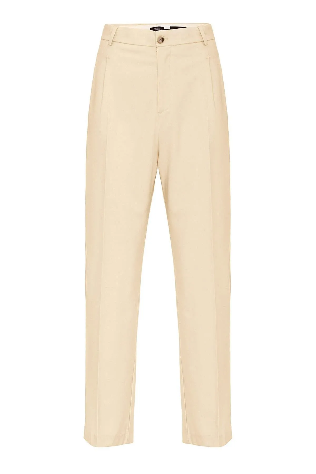 Men's Stone High-Waist Pleated Relaxed Fit Pants - Wessi