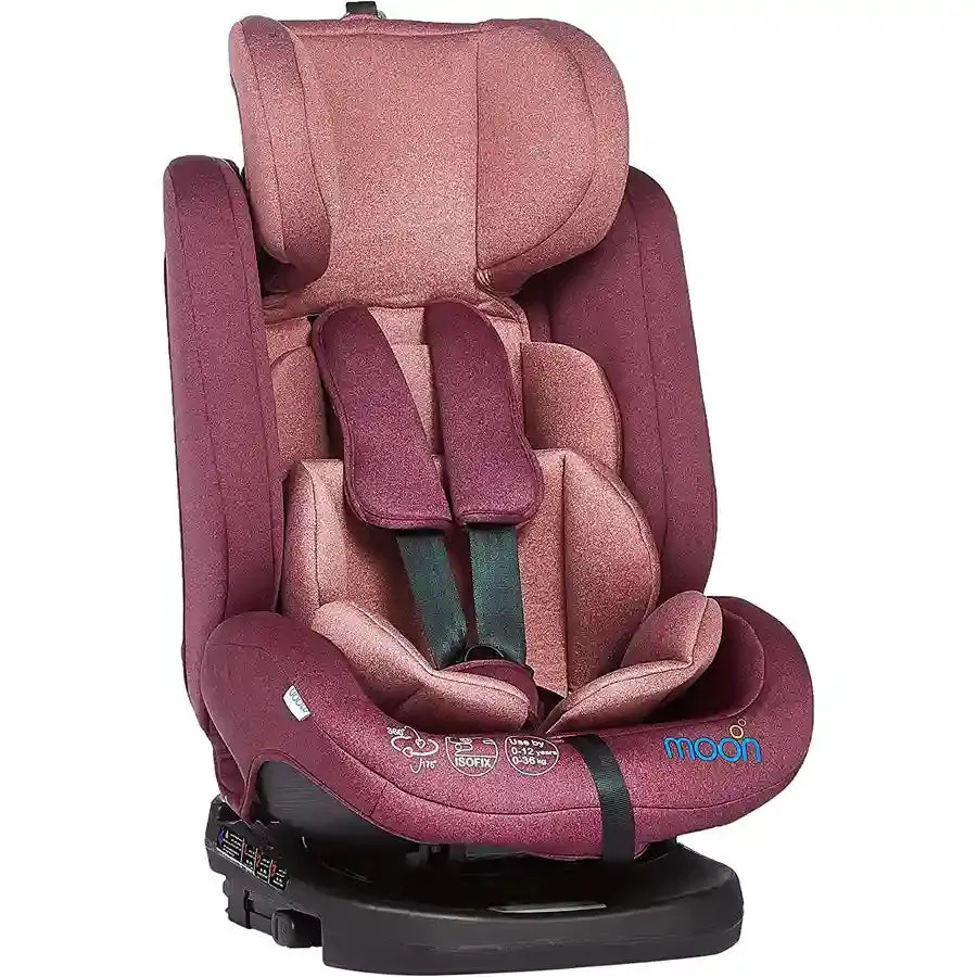 Moon Rover Baby/Infant Car Seat Group (0 ,1,2,3) 360° Rotate - Pink