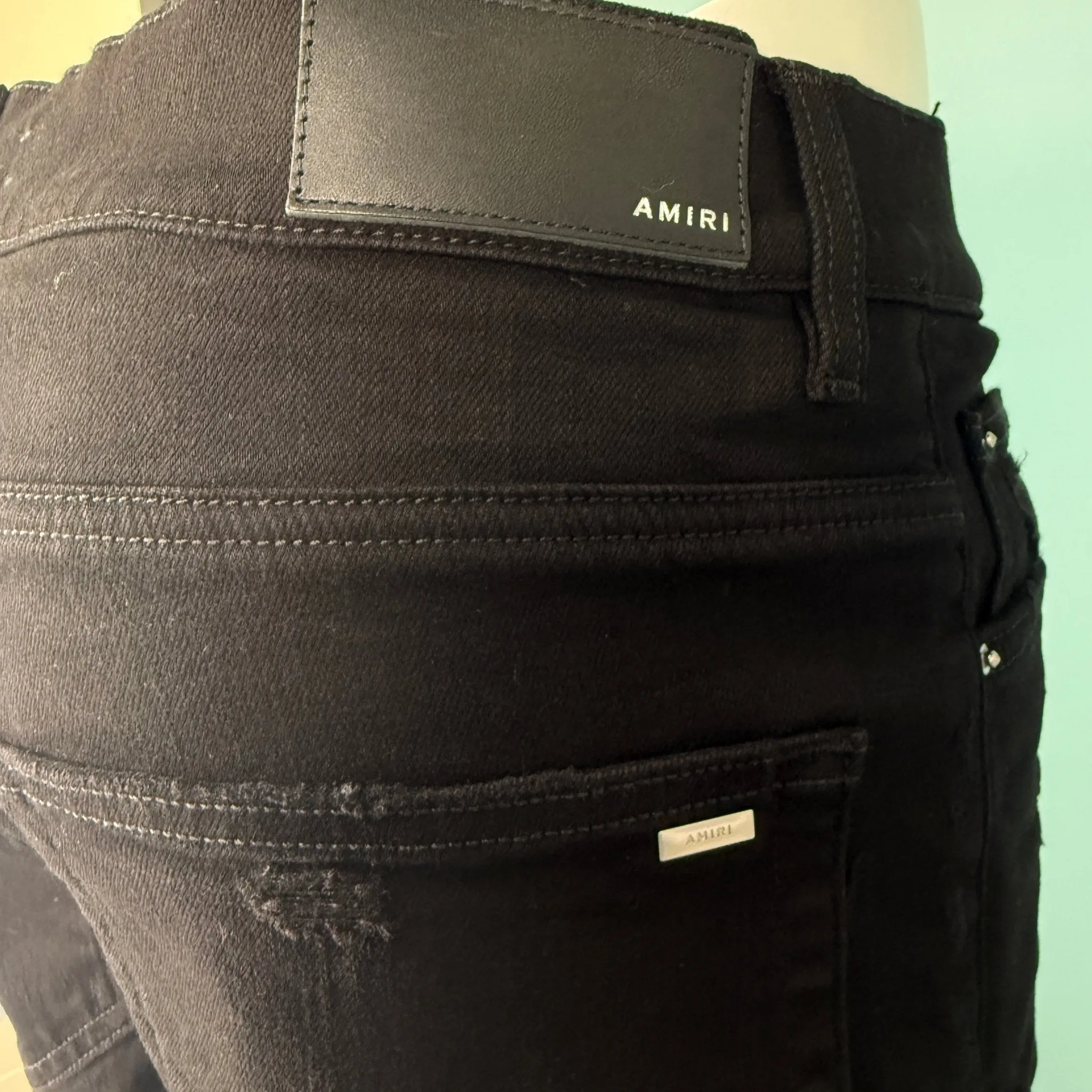 MX1 Bandana Skinny Jeans Black