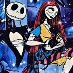 NBC Jack & Sally Love Super SOFT Leggings Disney Halloween OS TC Plus Holiday rts