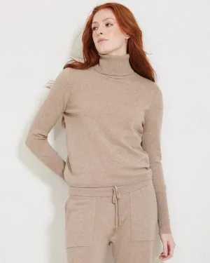 Not Monday Hayden Cashmere Turtleneck Latte