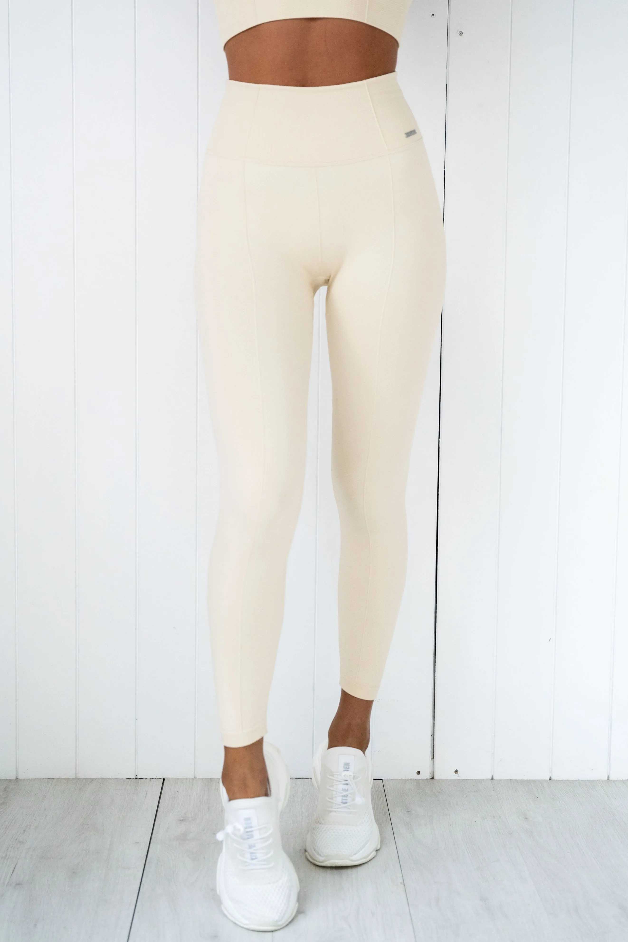 Oat White Luxe Seamless Tights