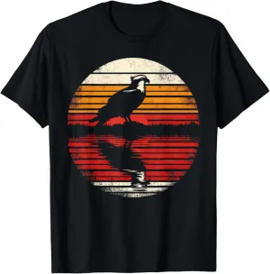 Osprey Bird Sunset Retro Style Safari Vintage 70s T-Shirt