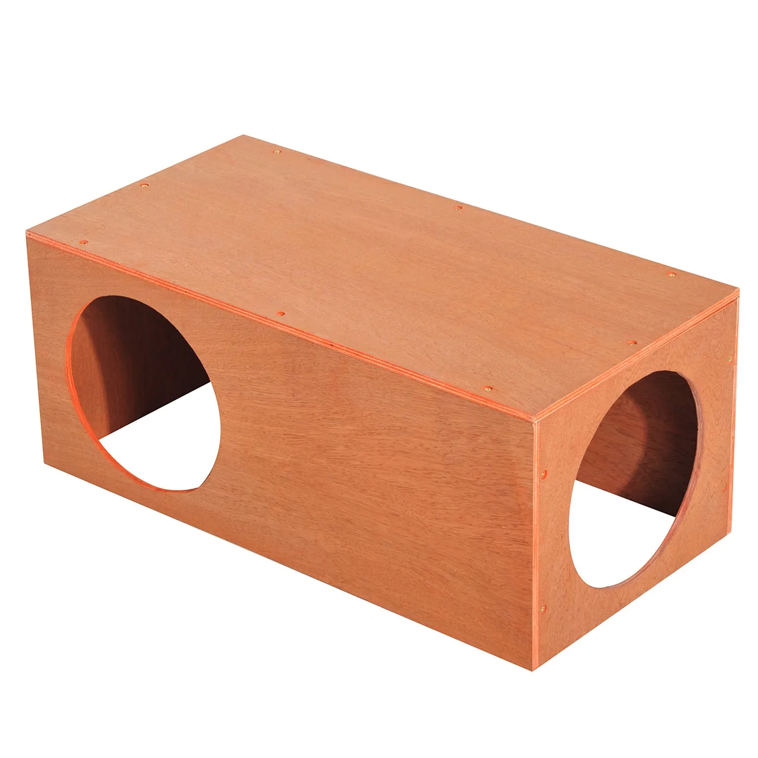 Pawhut MDF Cat House Pet Kitty Home Rabbit Cage Play Waterproof Shelter Hide