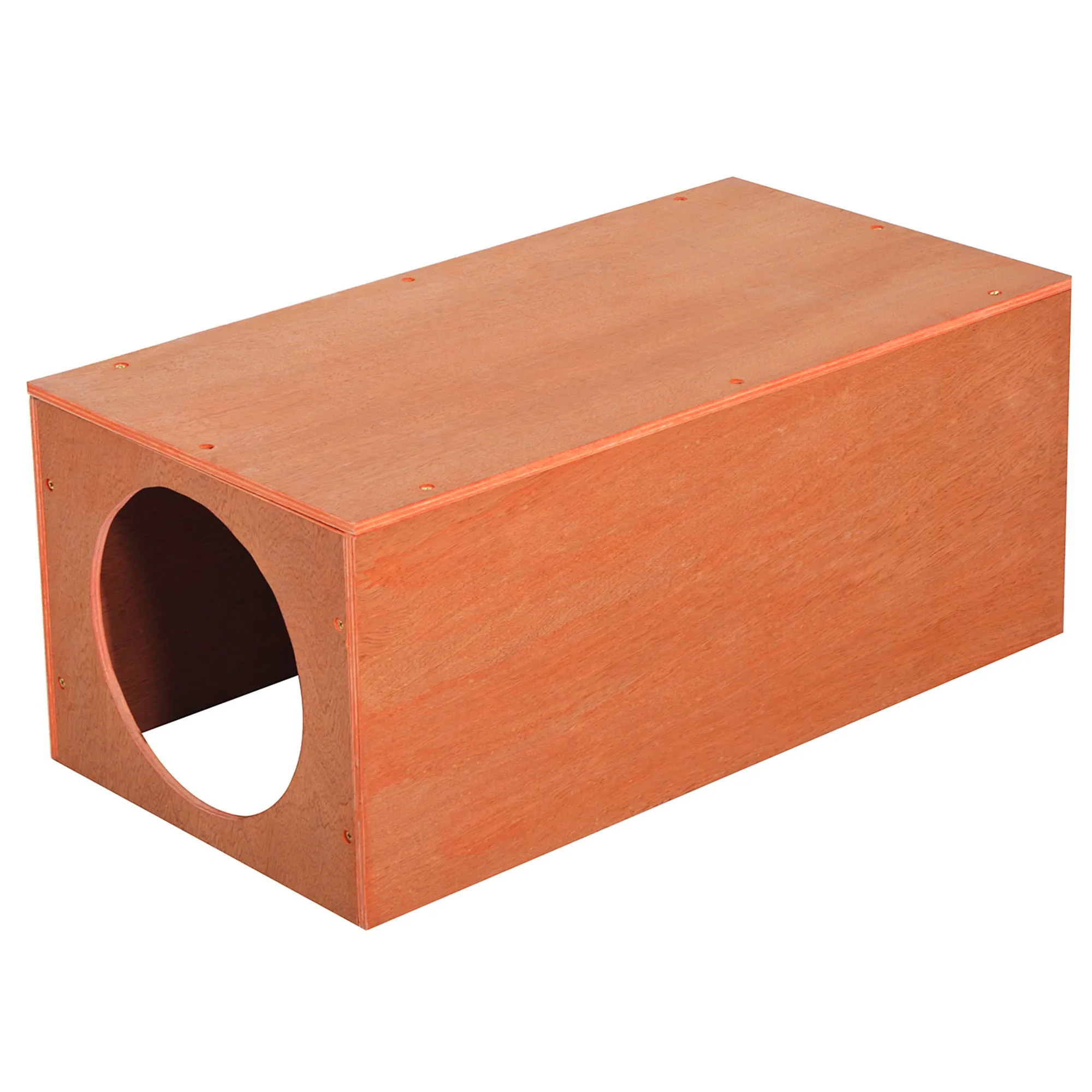 Pawhut MDF Cat House Pet Kitty Home Rabbit Cage Play Waterproof Shelter Hide