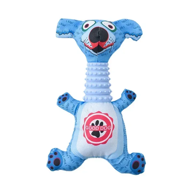 Pet Plush Toy Cat Dog Puzzle Toy Cute Animals Bite Resistant Interactive Squeaky Pet Dog Teeth Cleaning Chew Toy Pet Supplies