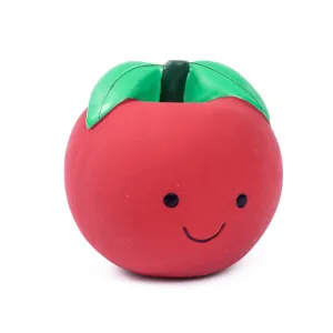 Petface Foodie Faces Latex Tomato Dog Toy
