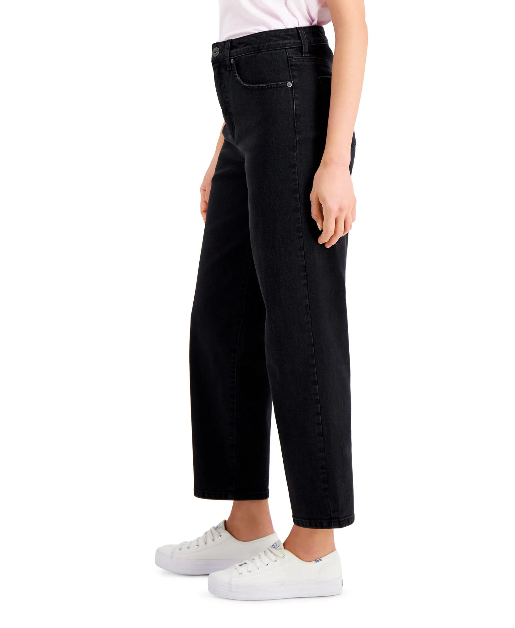 Petite High Rise Mom Jeans