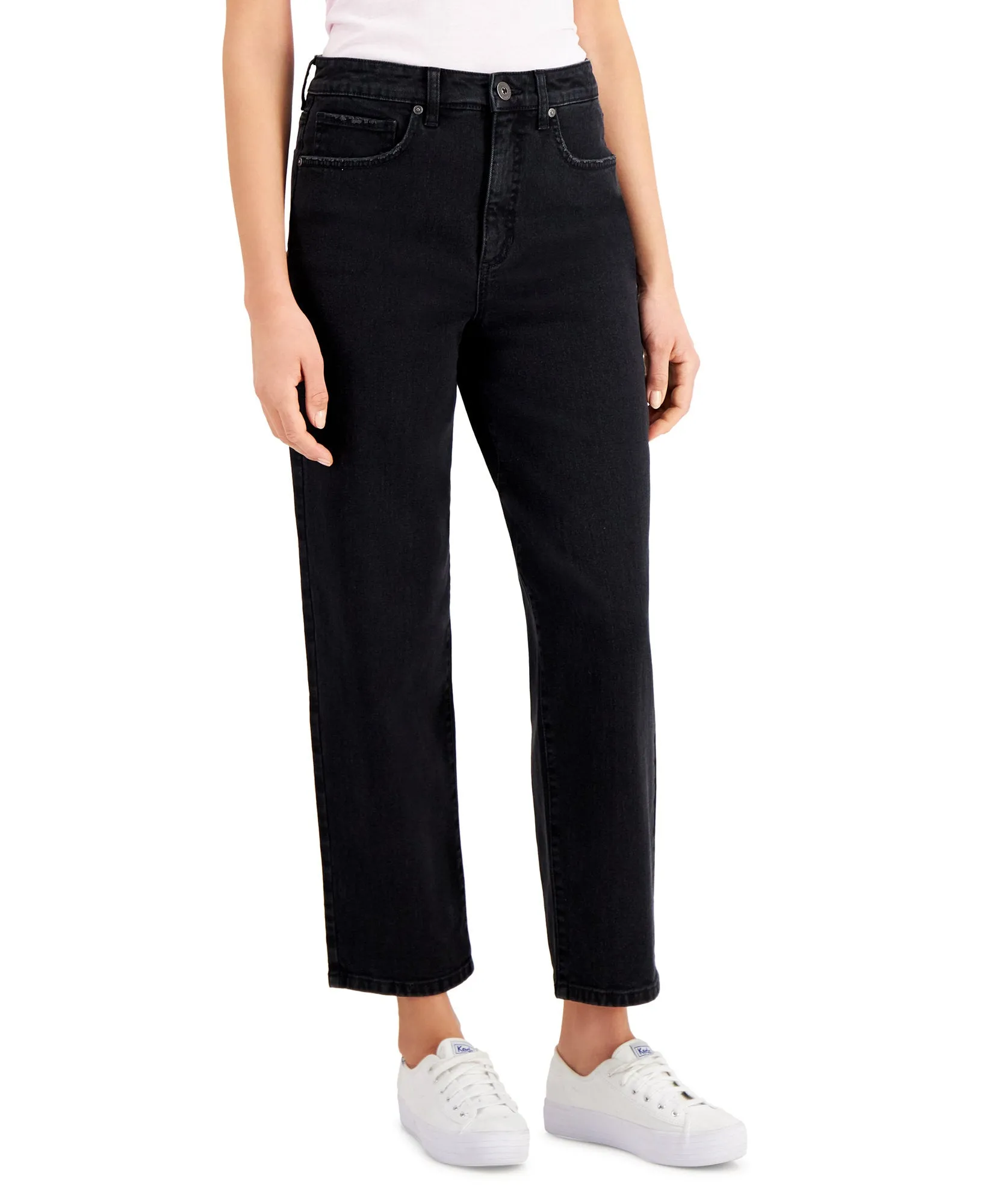 Petite High Rise Mom Jeans