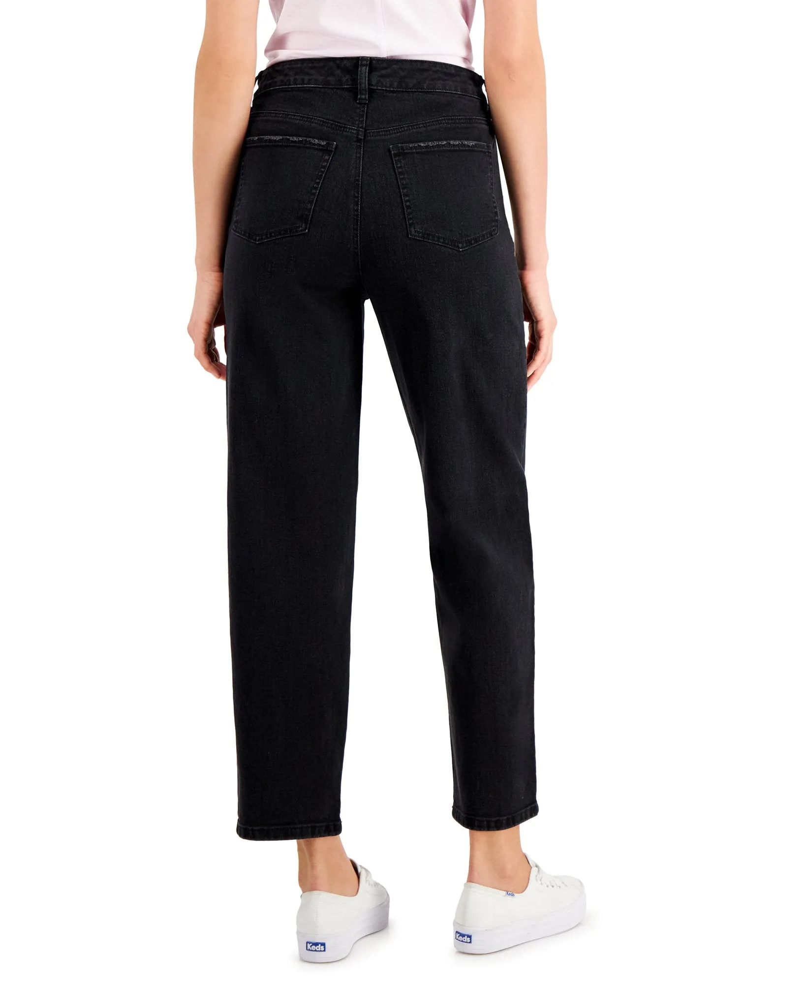 Petite High Rise Mom Jeans