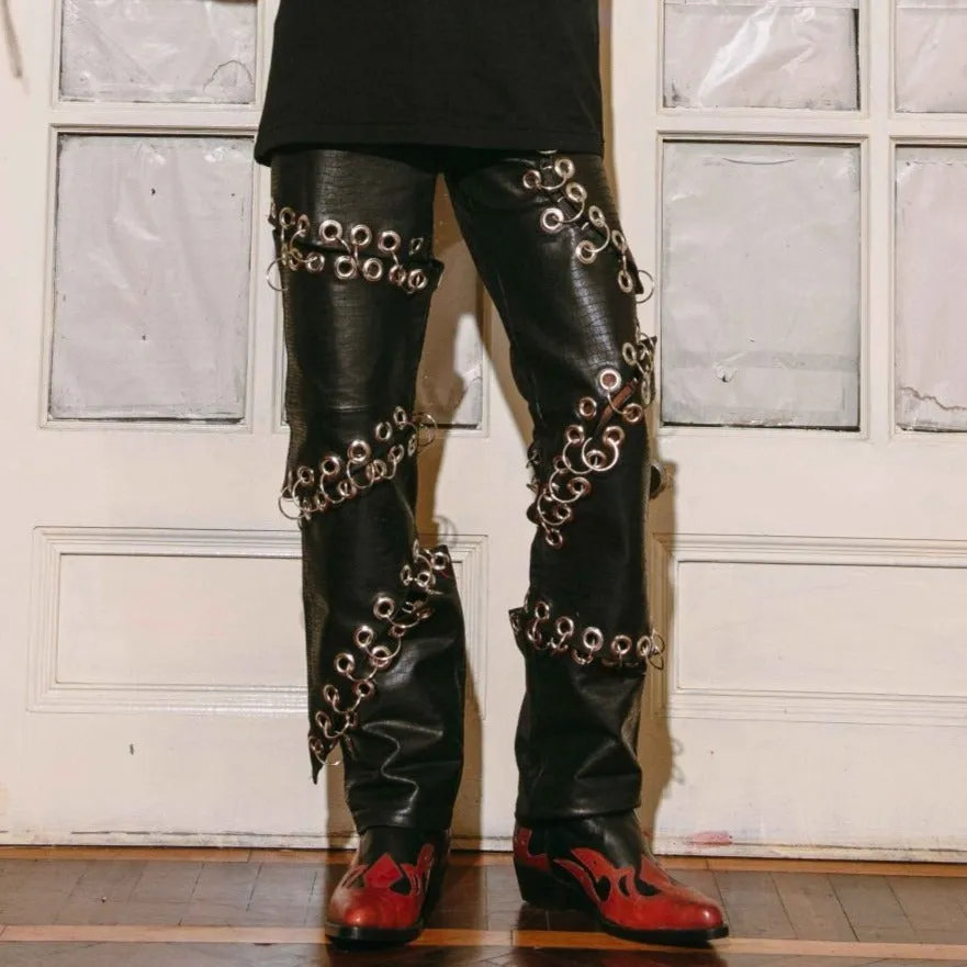 Pierced Bondage Pants